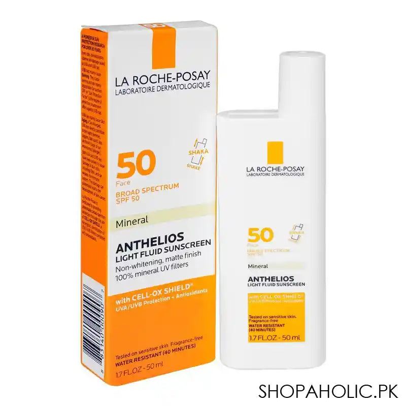 La Roche-Posay Anthelios Mineral Light Fluid Sunscreen Broad Spectrum SPF-50, 50ml - Main Image