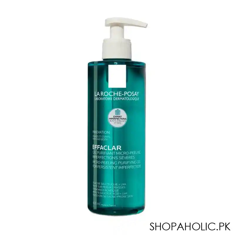 La Roche-Posay Effaclar Micro-Peeling Purifying Gel Face And Body Cleanser, For Acne-Prone Skin, 400ml - Main Image