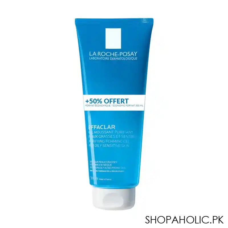 La Roche-Posay Effaclar Purifying Foaming Gel Cleanser, For Oily Sensitive Skin, 300ml - Main Image