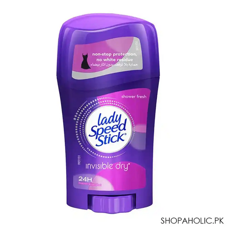 lady speed stick invisible dry shower fresh deodorant stick, for women, 40g main image