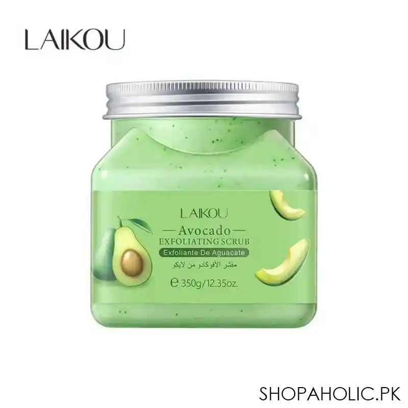 laikou avocado exfoliating body scrub, 350g, lk83502a main image