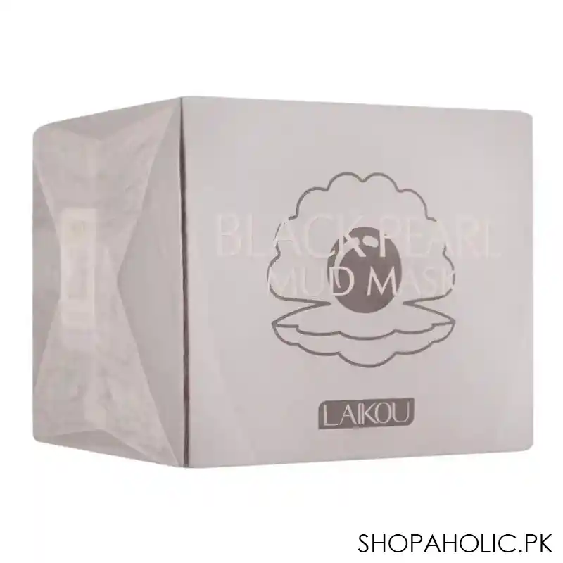 laikou black pearl mud face mask, 85g image2
