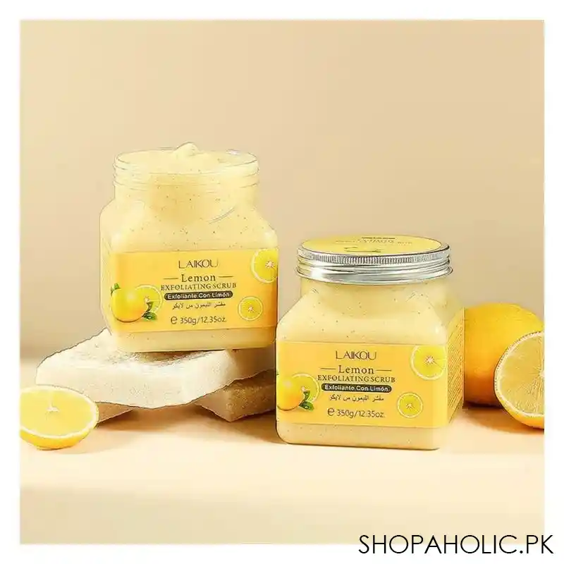 laikou lemon exfoliating body scrub, 350g, lk83472a main image