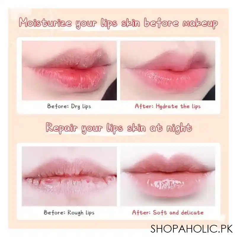 laikou strawberry nourishing & repairing lip mask, 18g image3