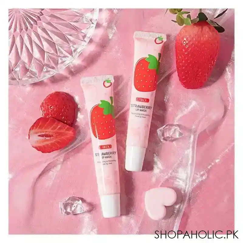laikou strawberry nourishing & repairing lip mask, 18g main image