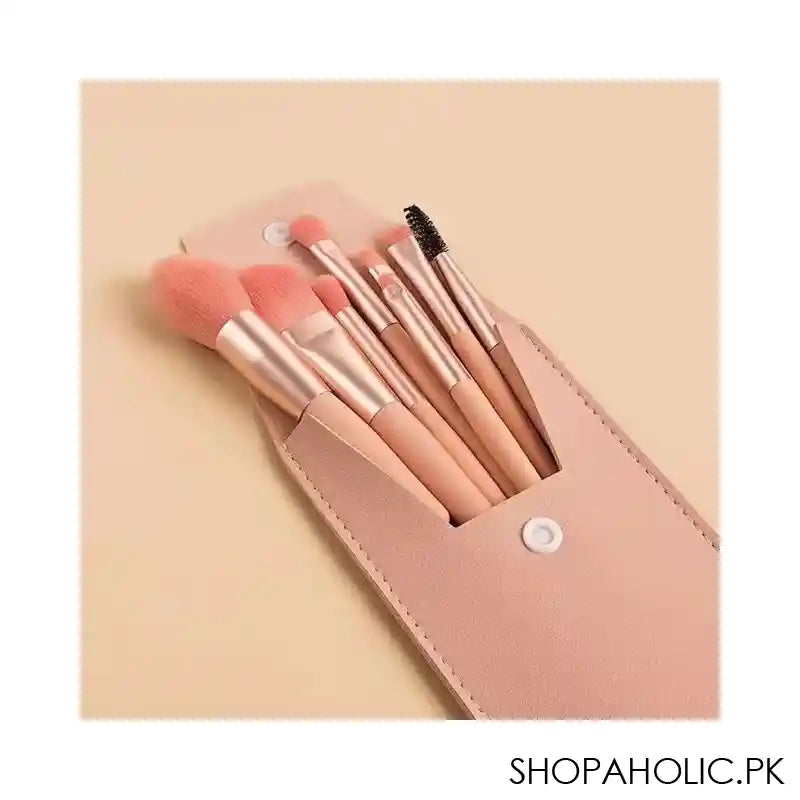 Lameila Travel Mini Makeup Brush Set, 8 Piece, Assorted Colors, #CXT044 - Main Image