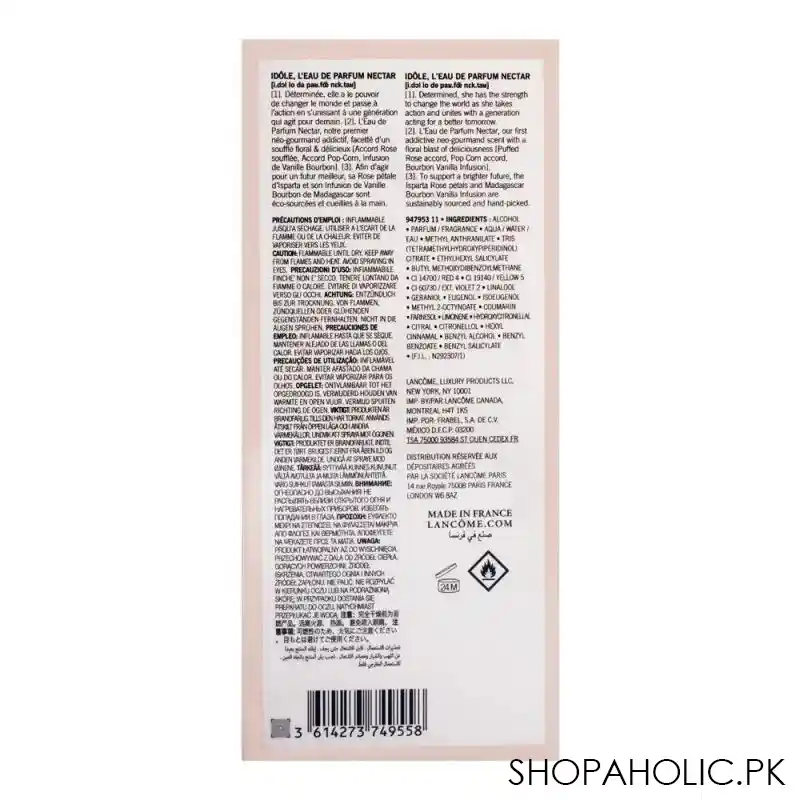 lancome idole l'eau de parfum eau de parfum, for women, 100ml image3
