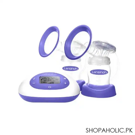 lansinoh 2 in 1 electric breast pump, de53065ct0220 main image