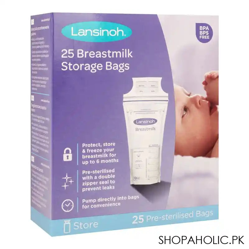 Lansinoh Breast Milk Storage Bags, 25-Pack, BG44204CT0120 - Image 4