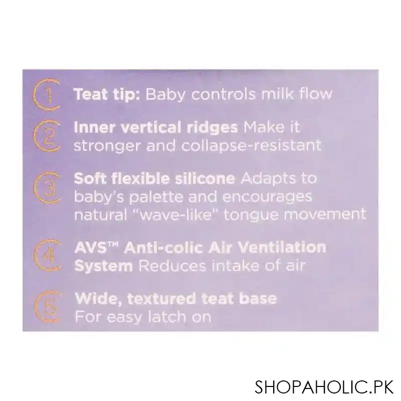 lansinoh feeding bottle with natural wave medium flow teat, 240ml, bt75840ct0620 image5