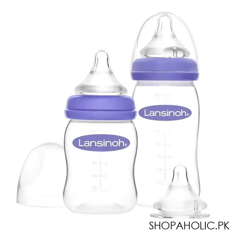 Lansinoh Feeding Bottle With Natural Wave Teats Starter Set, BT76310CT1020 - Main Image