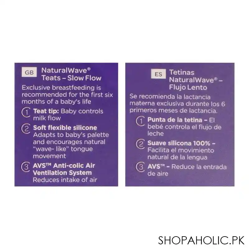 lansinoh natural wave slow flow silicone teats, 2 pack, np75900bc0620 image4