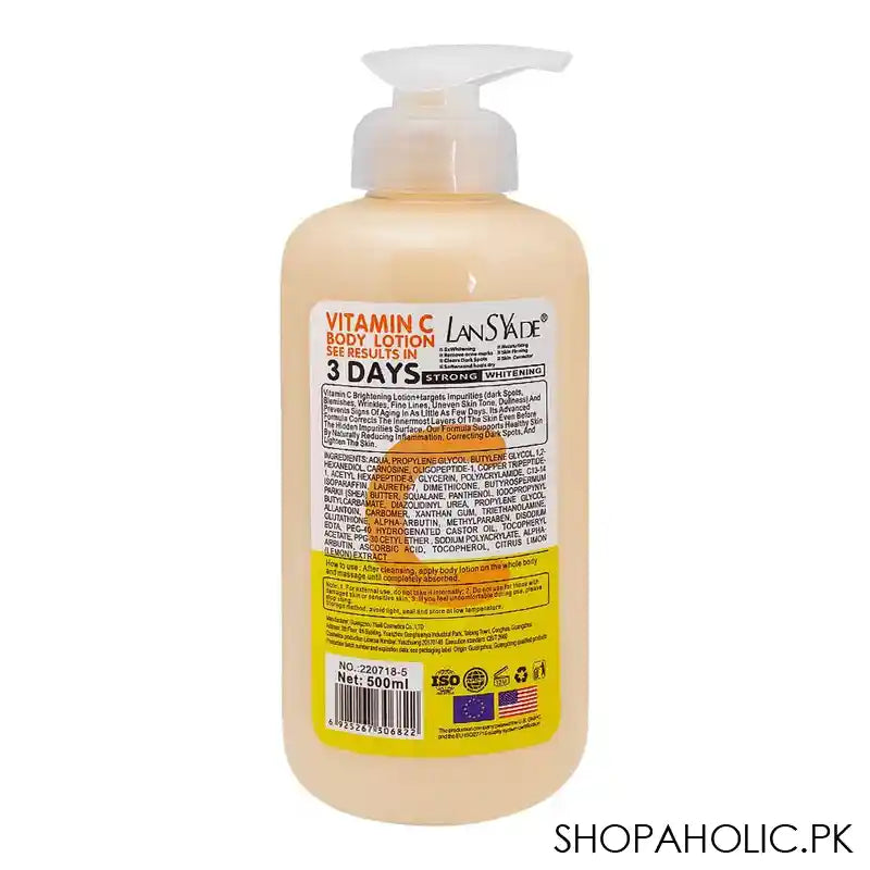 Lansyade Vitamin C Body Lotion, 500ml - Image 2