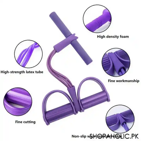 latex pedal puller rope ab exerciser for tummy trimmer image5