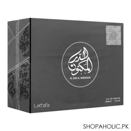 lattafa al dur al maknoon eau de parfum, fragrance for men & women, 100ml image2