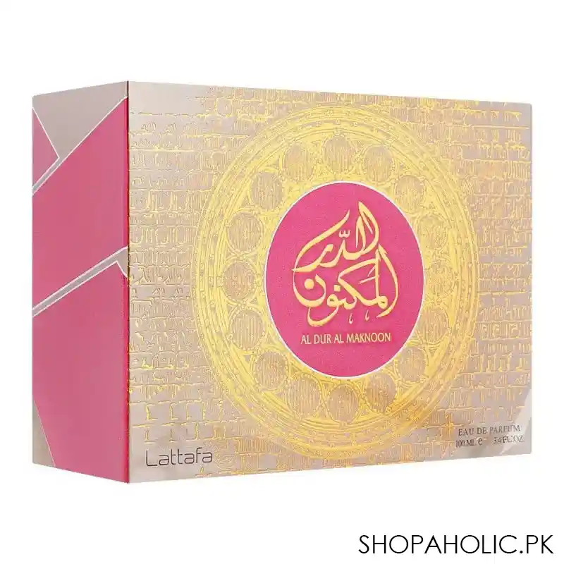 lattafa al dur al maknoon gold eau de parfum, for men & women, 100ml image2