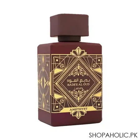 lattafa badee al oud amethyst eau de parfum, for men & women, 100ml main image