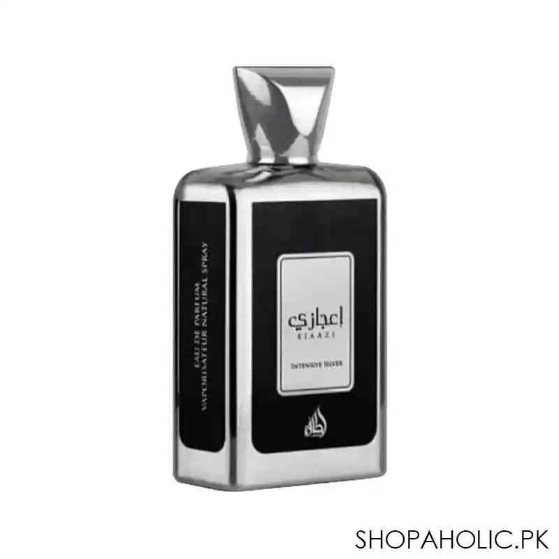 lattafa ejaazi intensive silver eau de parfum, fragrance for men and women, 100ml main image