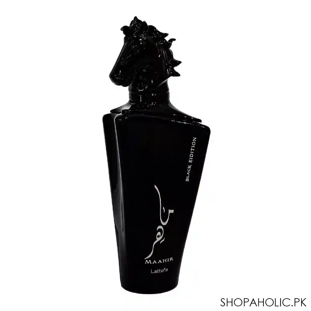 lattafa maahir black edition eau de parfum, fragrance for men & women, 100ml main image