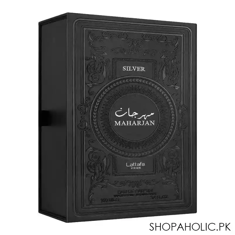 lattafa maharjan silver eau de parfum, for men & women, 100ml image2