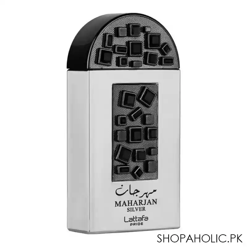 lattafa maharjan silver eau de parfum, for men & women, 100ml main image