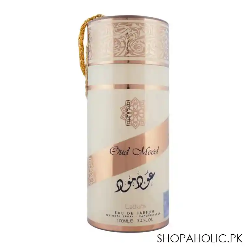 lattafa oud mood eau de parfum, fragrance for men & women, 100ml main image