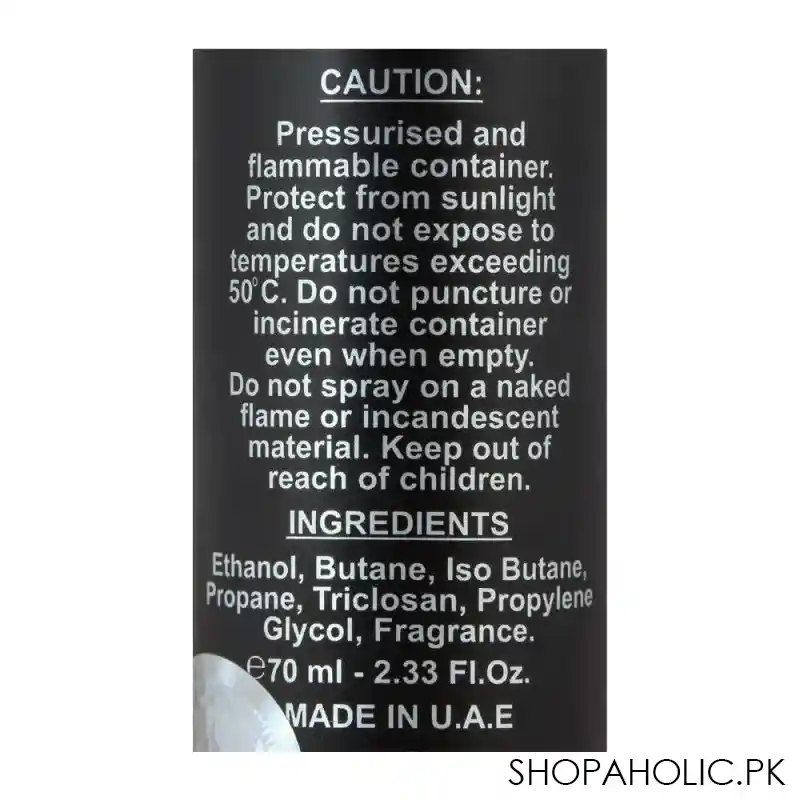 lattafa qaa'ed perfume body spray, 70ml image3