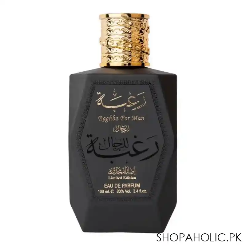 lattafa raghba for man eau de parfum, 100ml main image