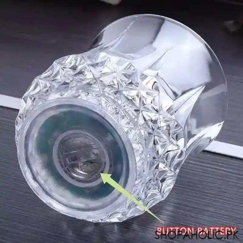 led magic rainbow colour water glass image4