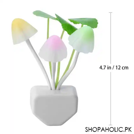 led mushroom romantic colorful sensor plug in night light image9