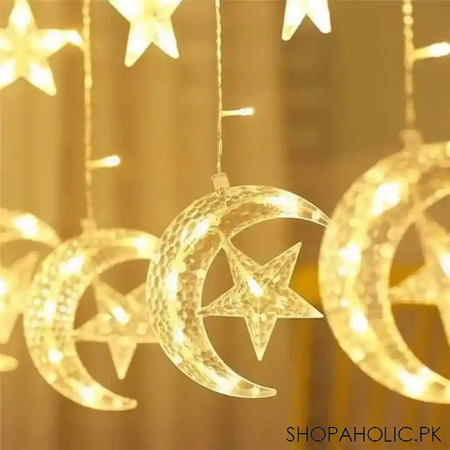led star moon curtain lights image3