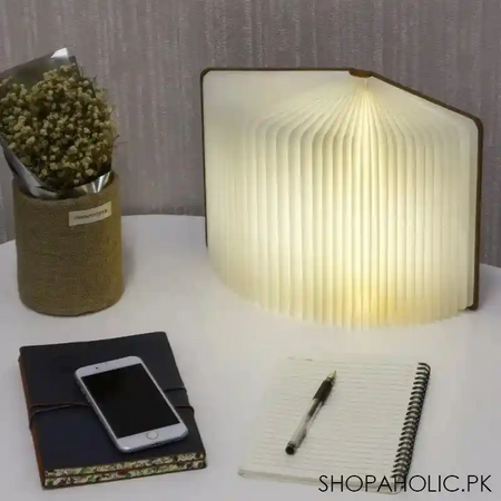 led wooden book lamp image5
