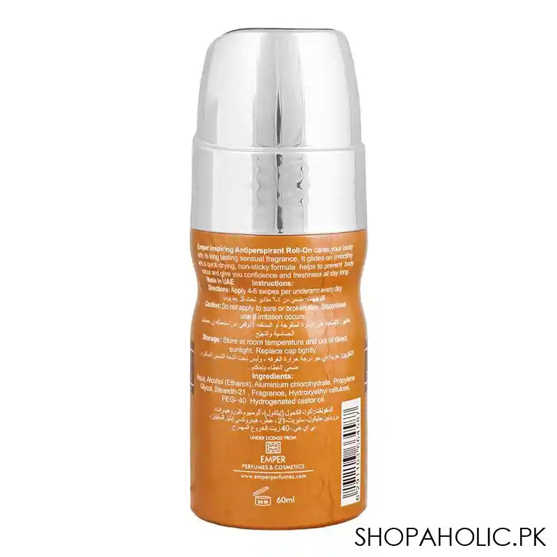 Legend Pour Homme Emper Roll On, For Men, Anti-Perspirant, 60ml - Image 3