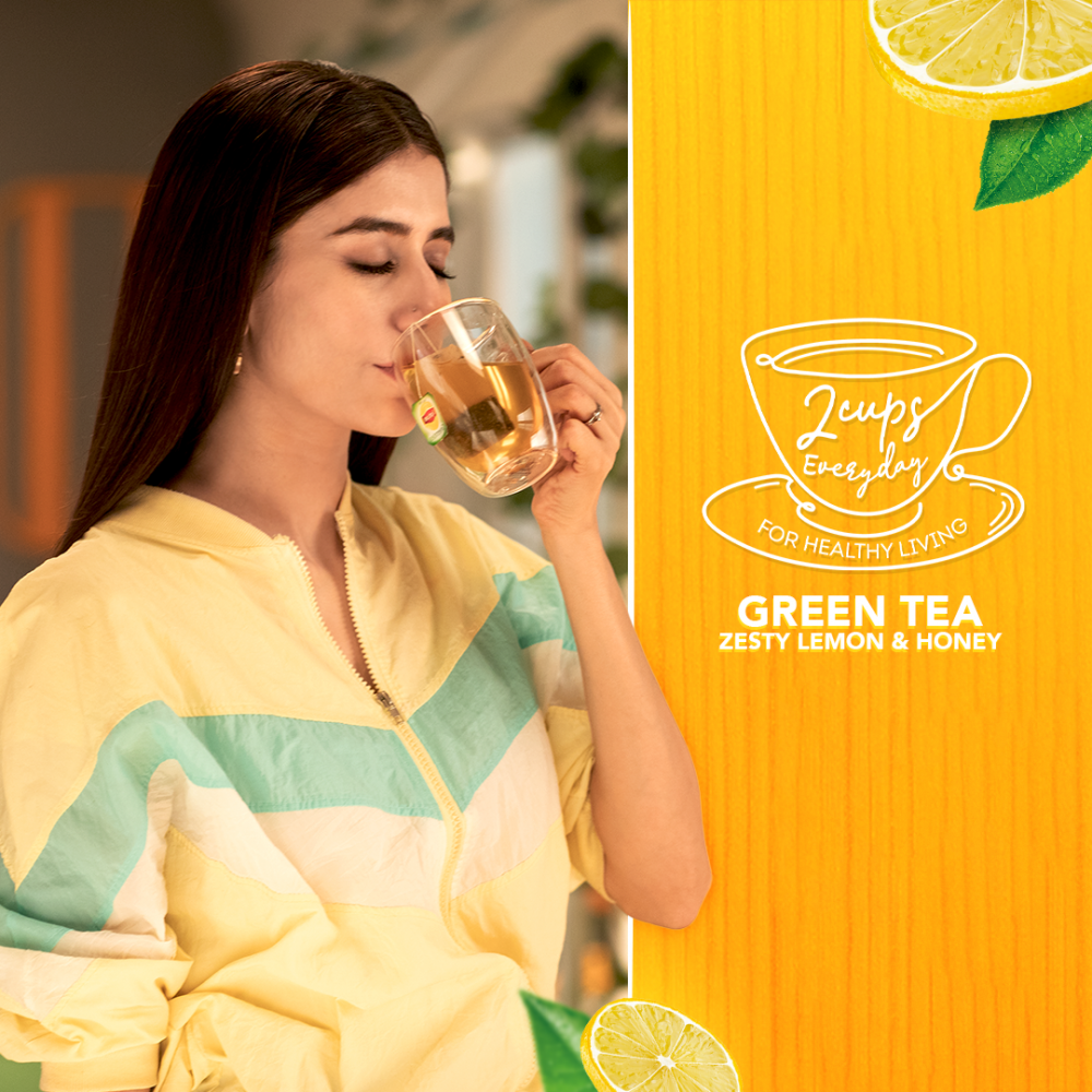 Lipton Zesty Lemon & Honey Green Tea Bags, 25-Pack - Image 4