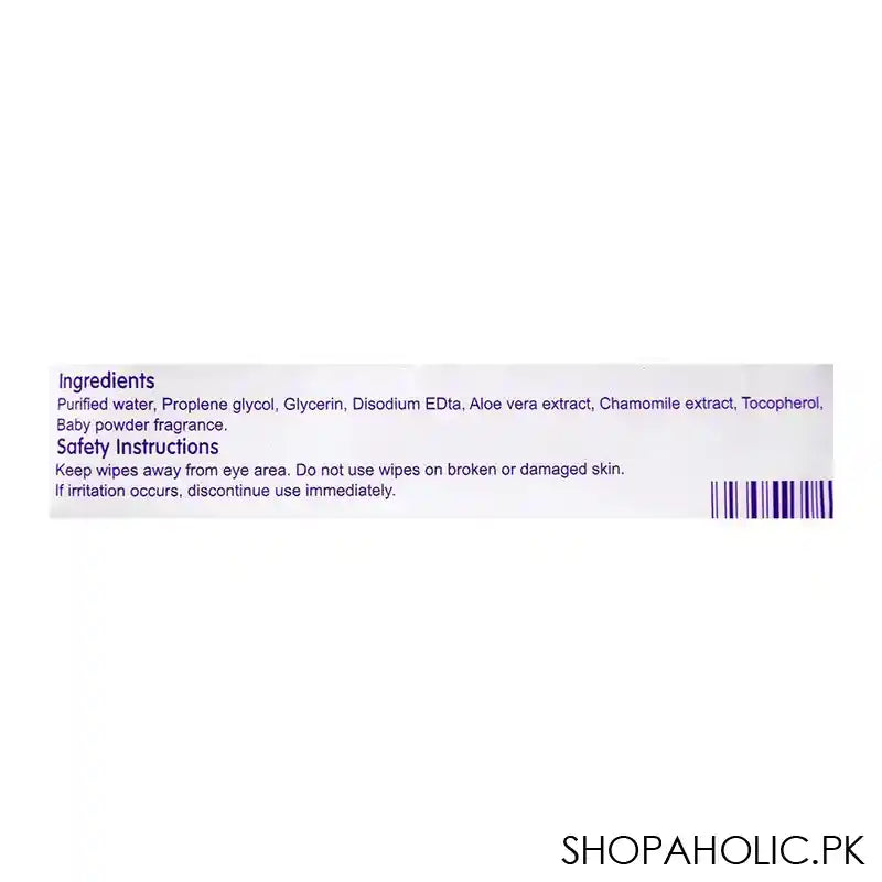 Leo Pure Care Aloe And Vitamin E, Baby Wipes, 80-Pack - Image 4