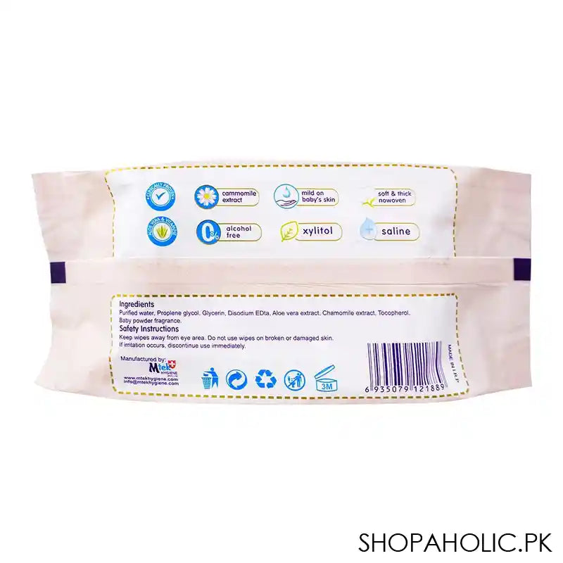 Leo Pure Care Aloe And Vitamin E, Baby Wipes, 80-Pack - Image 2