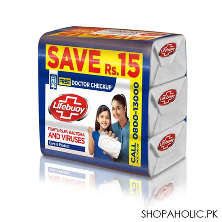 Lifebuoy Care Soap, Value Pack 3x100g - Main Image