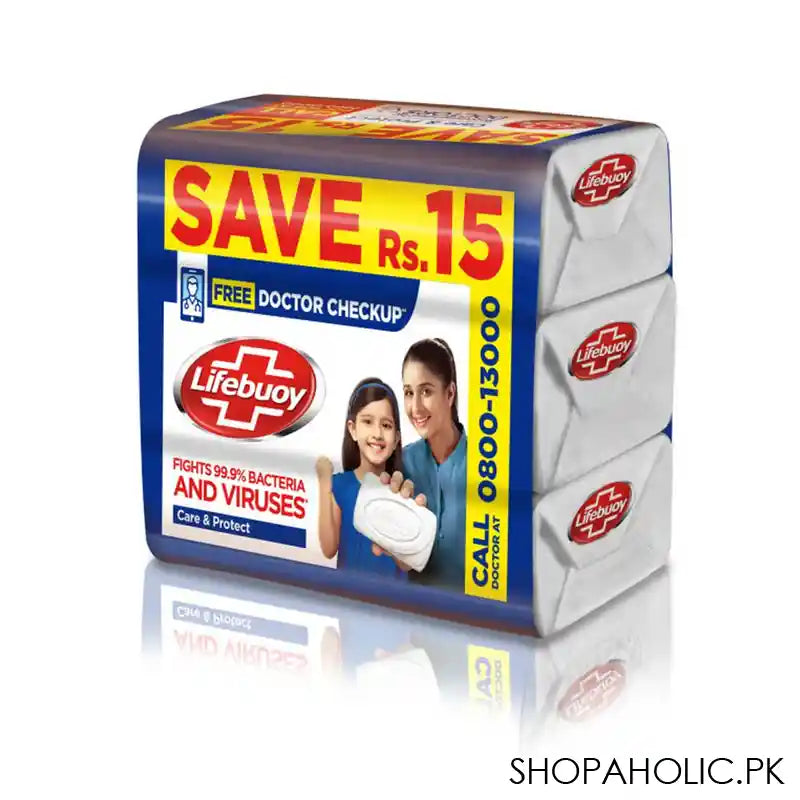 Lifebuoy Care Soap, Value Pack 3x100g - Main Image