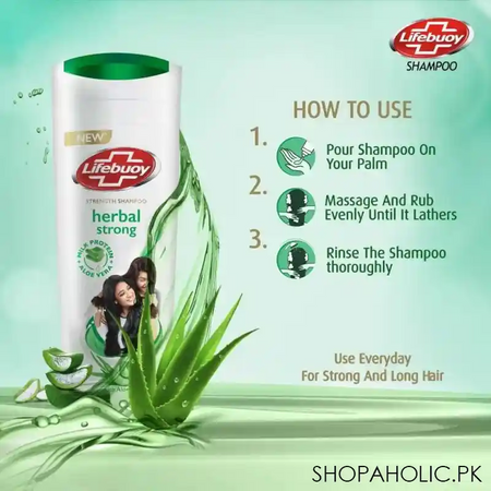 lifebuoy herbal strong strength shampoo, 175ml image5