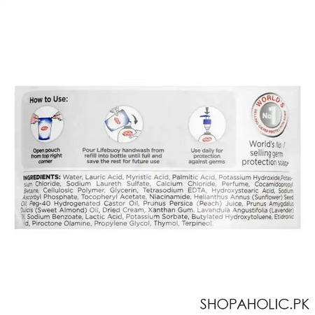 lifebuoy mild care with vitamin hand wash, 900ml pouch refill, save up to rs.450/  image3