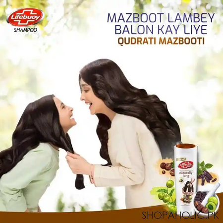 lifebuoy naturally long amla reetha & shikakai strength shampoo, 175ml image5