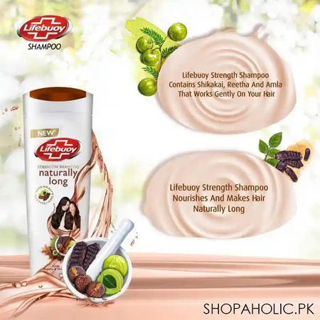 lifebuoy naturally long amla reetha & shikakai strength shampoo, 175ml image6