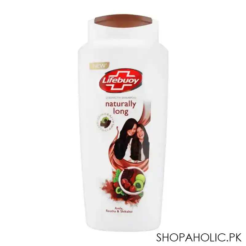 lifebuoy naturally long amla reetha & shikakai strength shampoo, 650ml main image