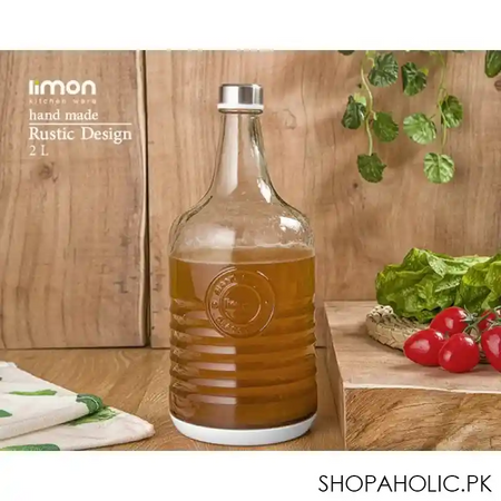 limon 2 ltr glass bottle with steel lid product code: 2018 main image