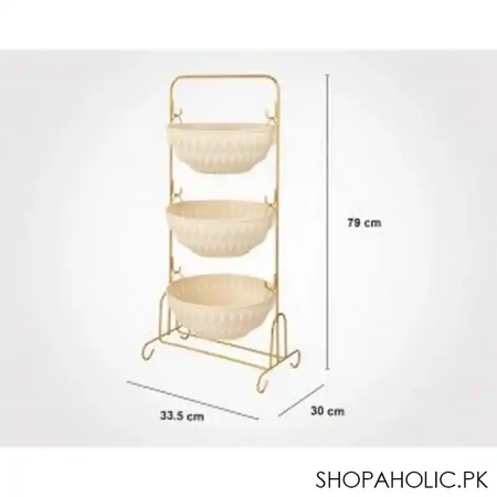 limon 3 floor round onion rack with stand product code: 1080 image2