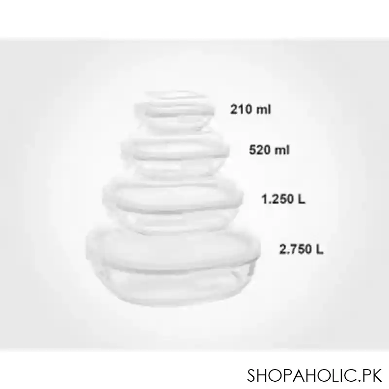limon 4 pcs glass storage box container set product code: 2049 image2