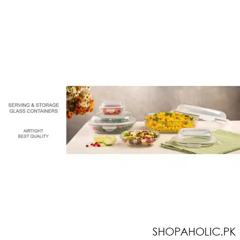 limon 4 pcs glass storage box container set product code: 2049 image4