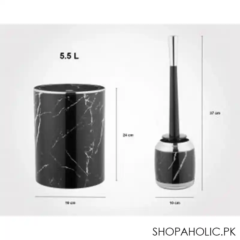 limon 6 pcs romantic marble design bathroom set product code: 2024 image3