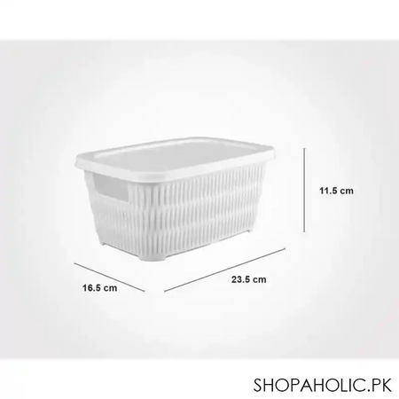 limon bamboo basket with lid small size product code: 1692 image2