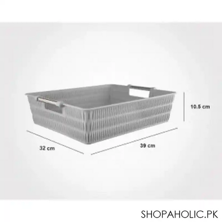 limon bamboo basket with steel handle product code: 1382 image2